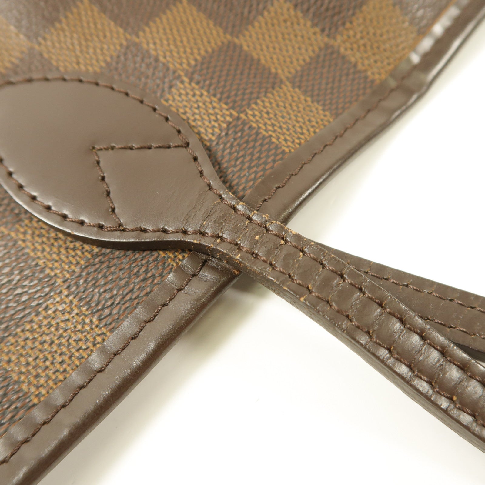 LOUIS VUITTON Damier Neverfull MM金扣手挽袋/肩背袋
