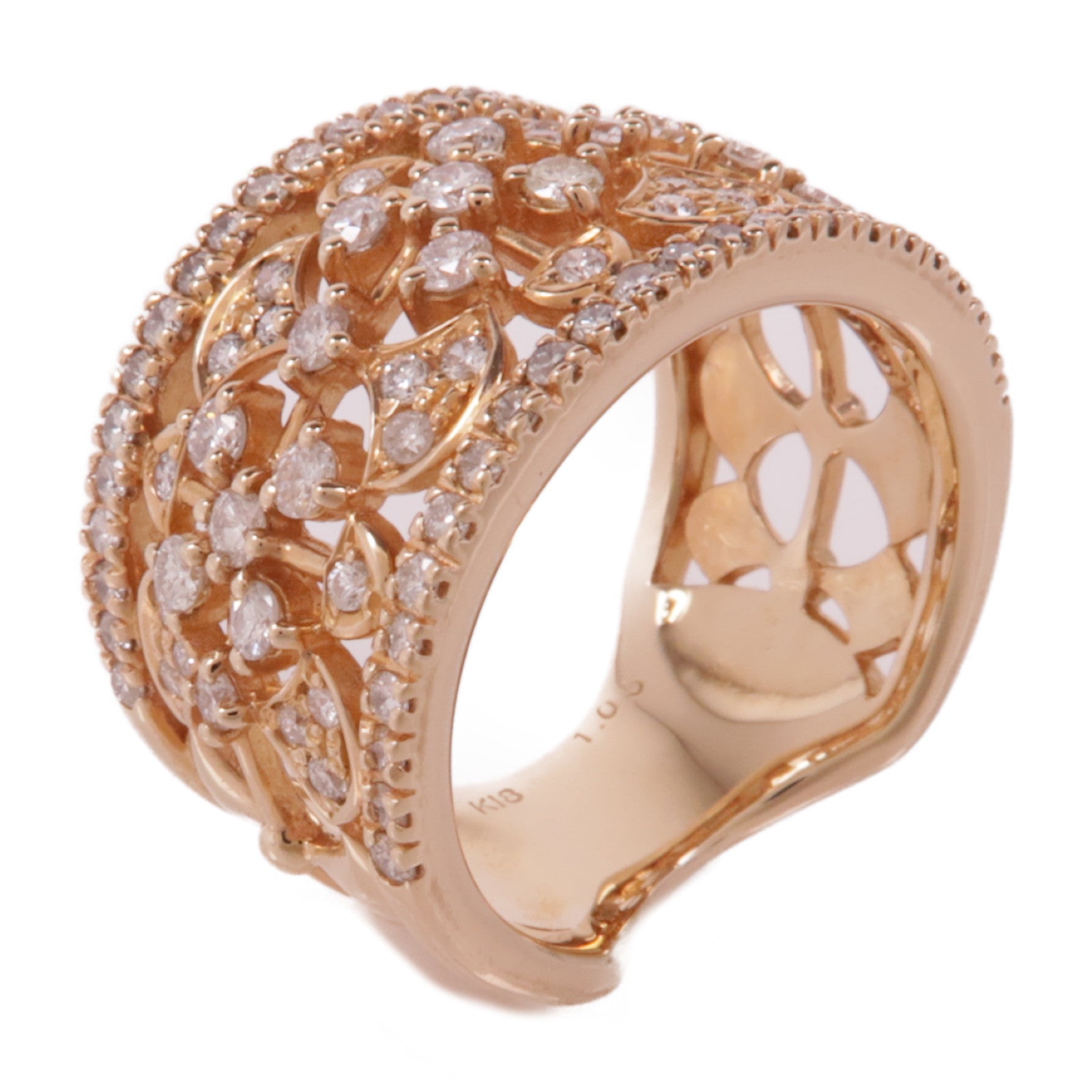 JEWELRY 【激減優惠】18K玫瑰金Diamond Ring鑽石戒指US#5.75