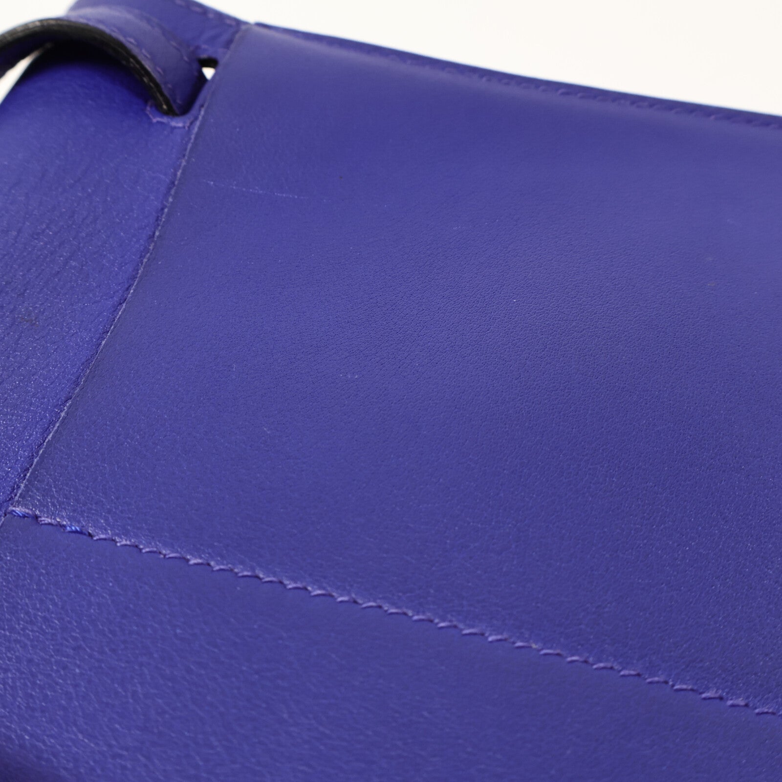 HERMES Swift皮革Mini Halzan手挽肩背兩用袋Bleu Electrique