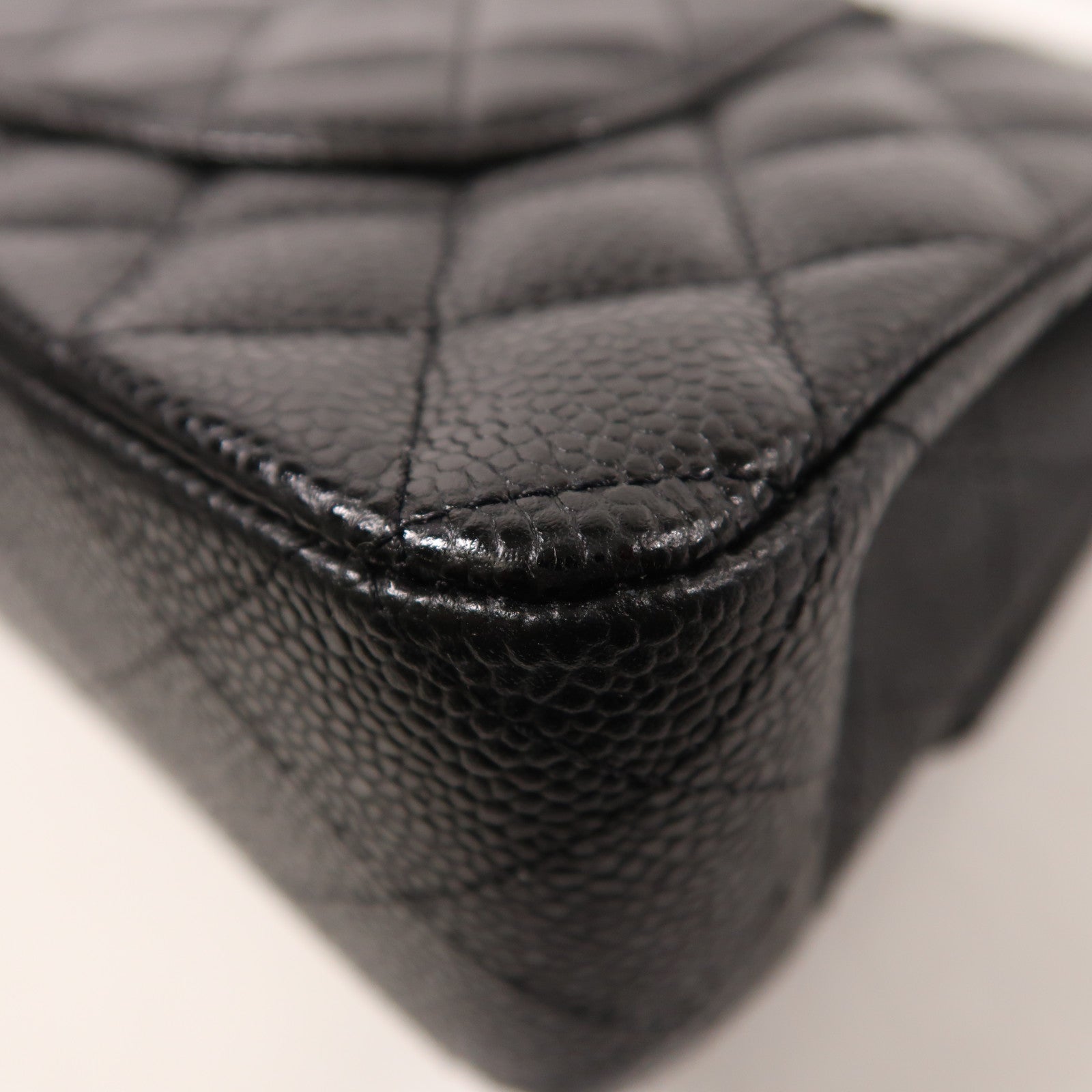 CHANEL 牛皮皮革Classic 25銀扣鏈帶肩背袋