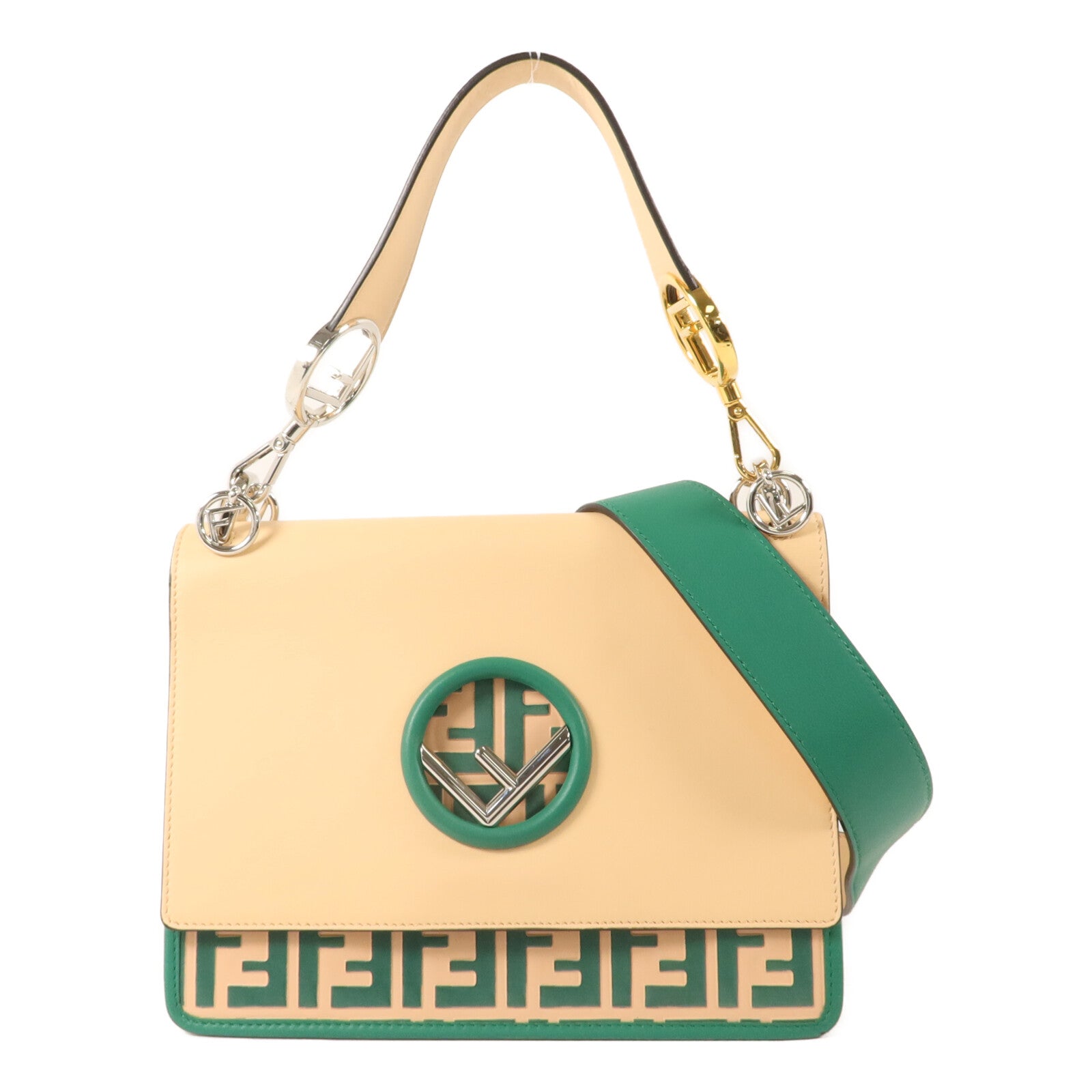FENDI 牛皮皮革Kan I手挽肩背兩用袋