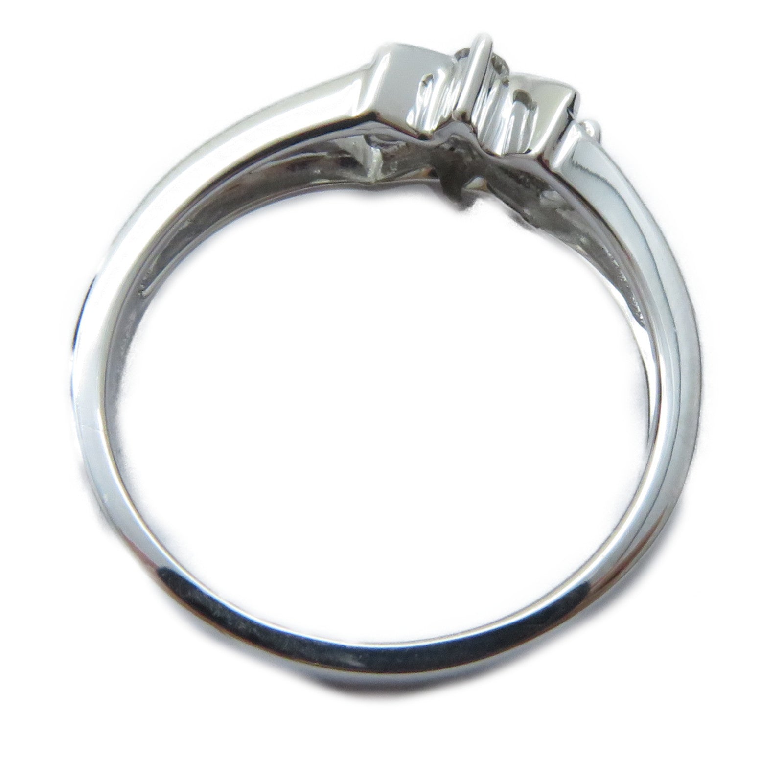 JEWELRY 【激減優惠】18K白金Diamond Ring 0.14ct鑽石戒指US#5.25