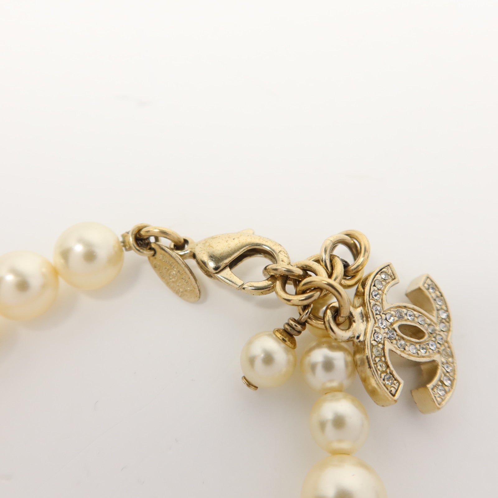 CHANEL 金屬/水晶Bracelet手鏈