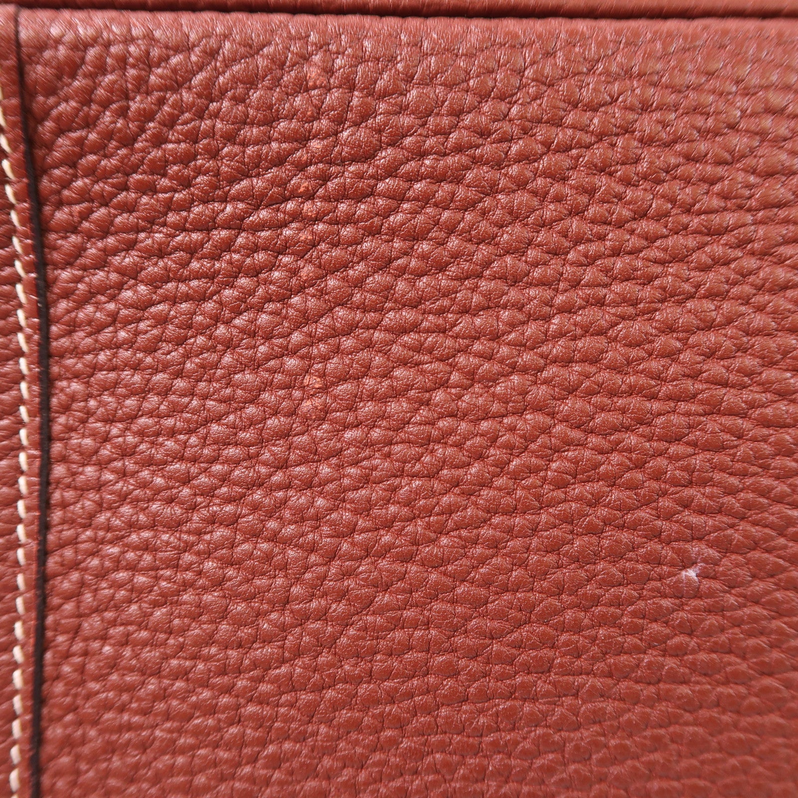 HERMES Negonda皮革Garden Party PM銀扣手挽袋Bordeaux