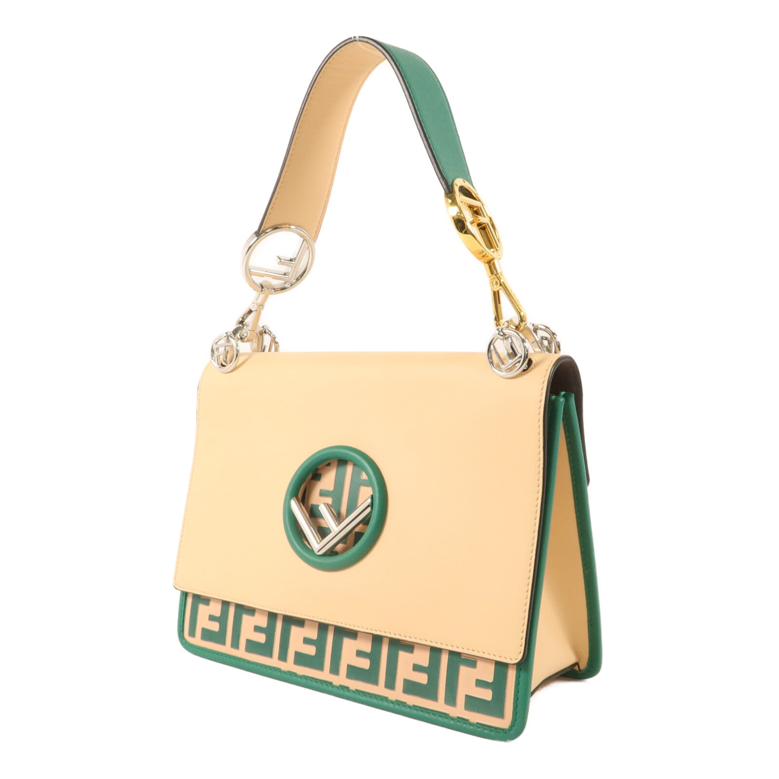 FENDI 牛皮皮革Kan I手挽肩背兩用袋
