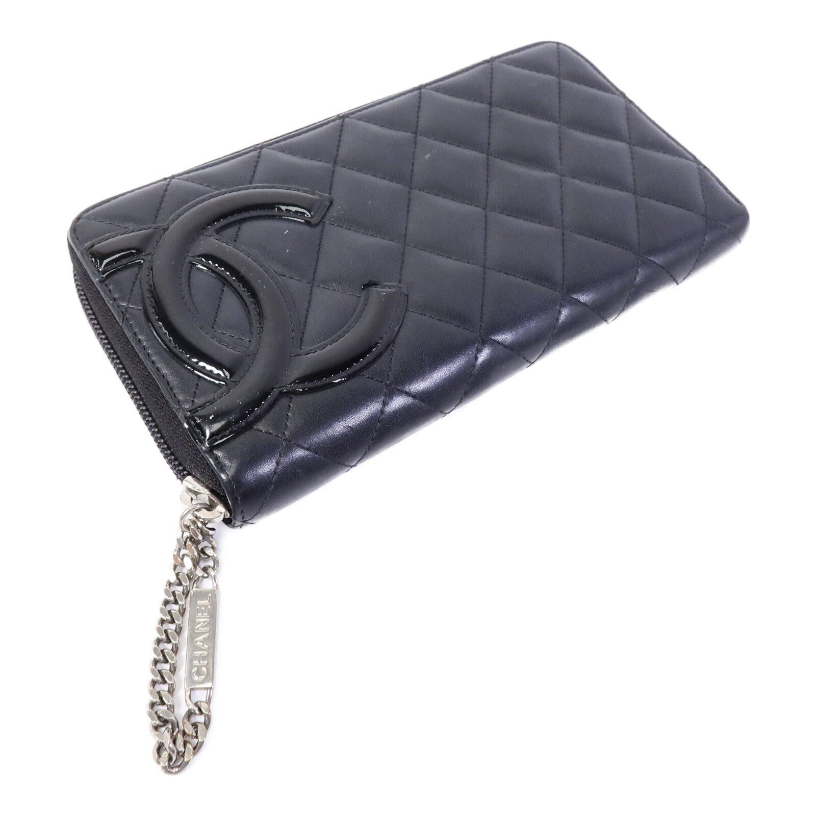 CHANEL 牛皮皮革Cambon Zipper Long Wallet長錢包