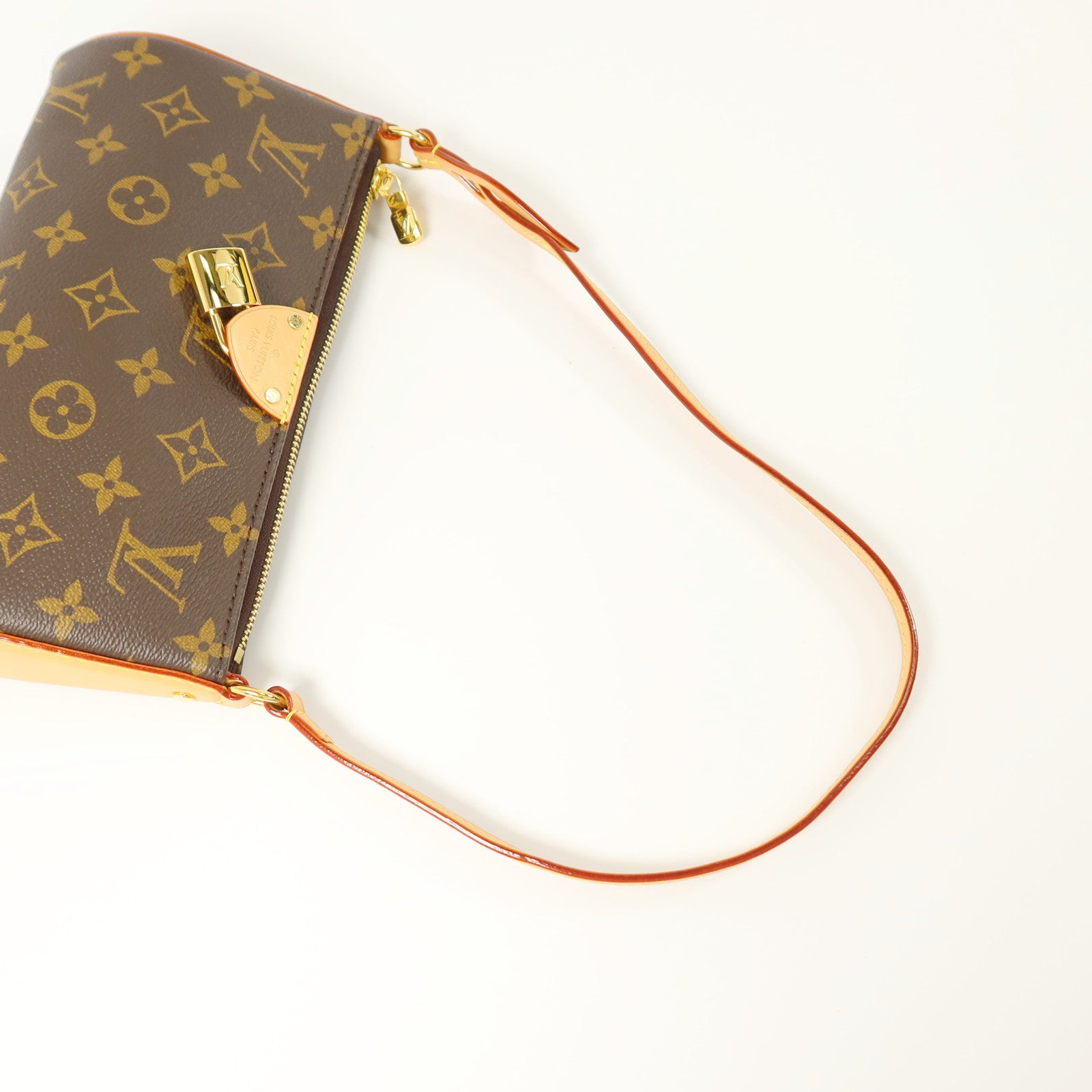 LOUIS VUITTON Monogram Porchette Tirette金扣肩背袋