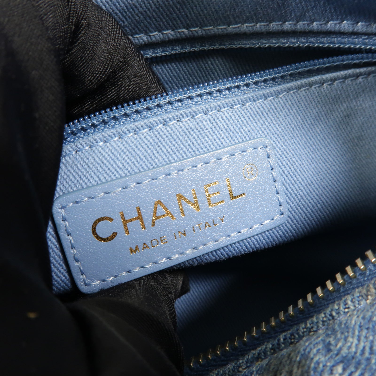 CHANEL Denim Boston Bowling Bag手挽肩背兩用袋