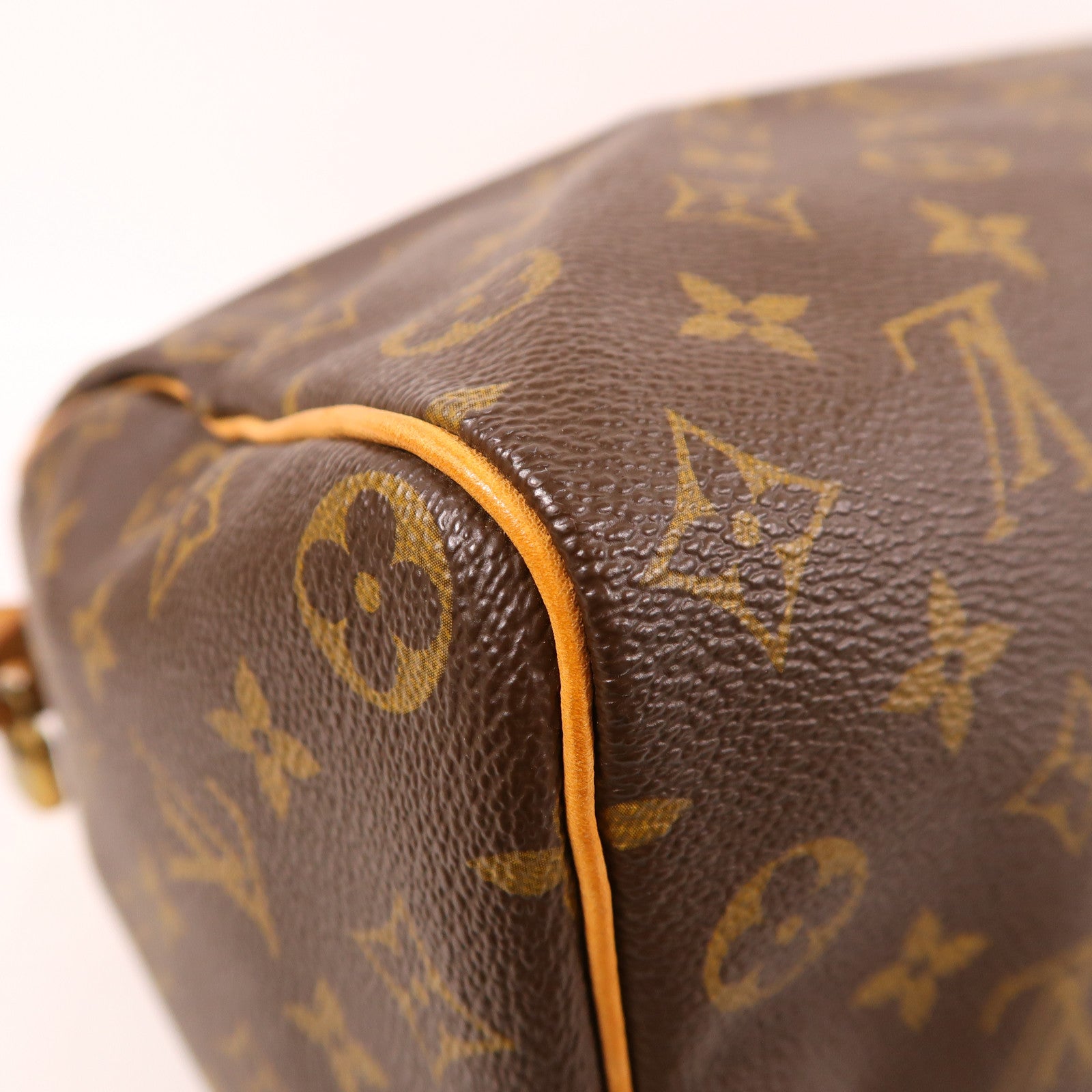 LOUIS VUITTON Monogram Speedy 35金扣手挽袋