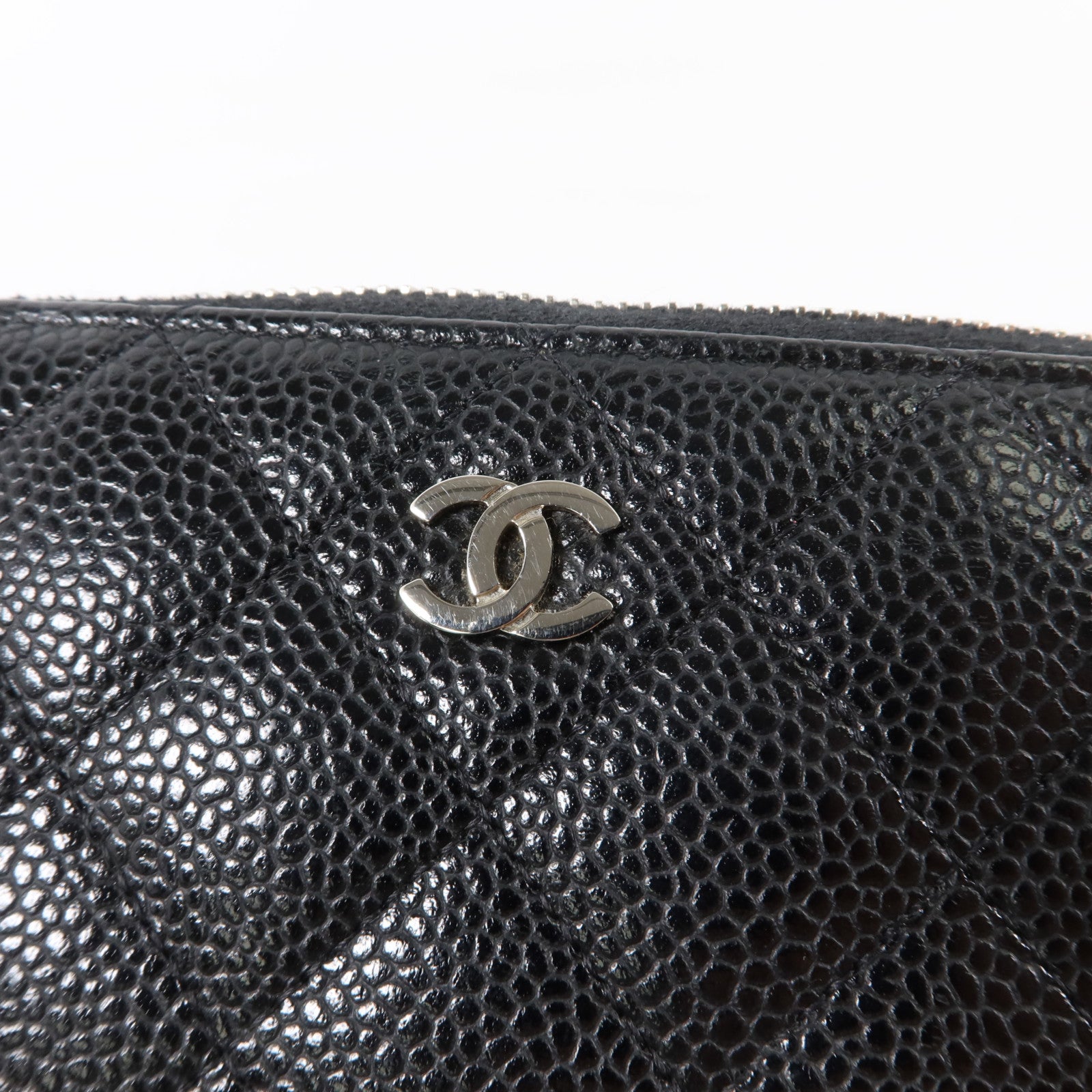 CHANEL 牛皮皮革Classic Long Zipped Wallet銀扣長錢包