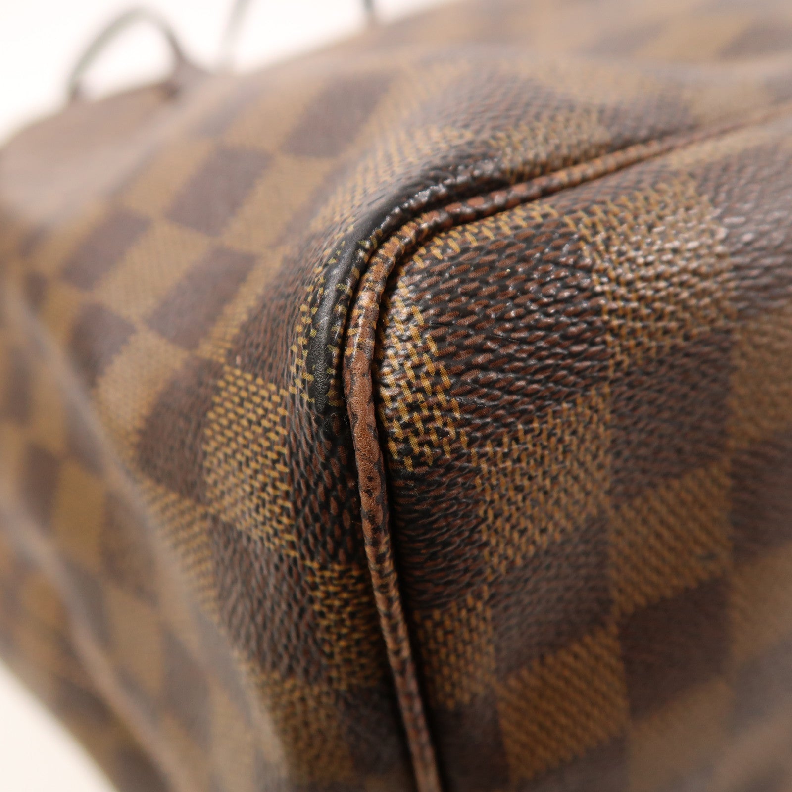 LOUIS VUITTON Damier Neverfull GM金扣肩背袋棕色