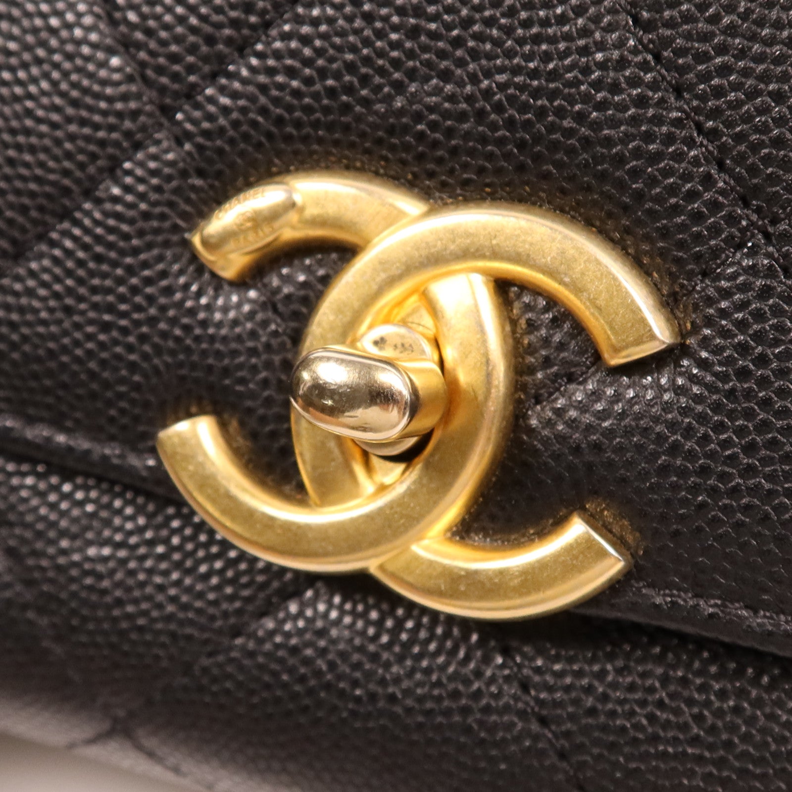 CHANEL 牛皮皮革Chain Shoulder Bag金扣鏈帶肩背袋
