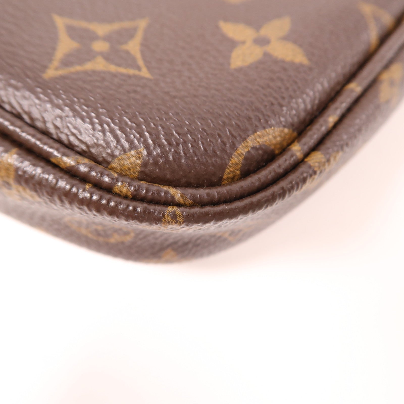 LOUIS VUITTON Monogram Multi Pochette Accessoires金扣手挽肩背兩用袋棕色