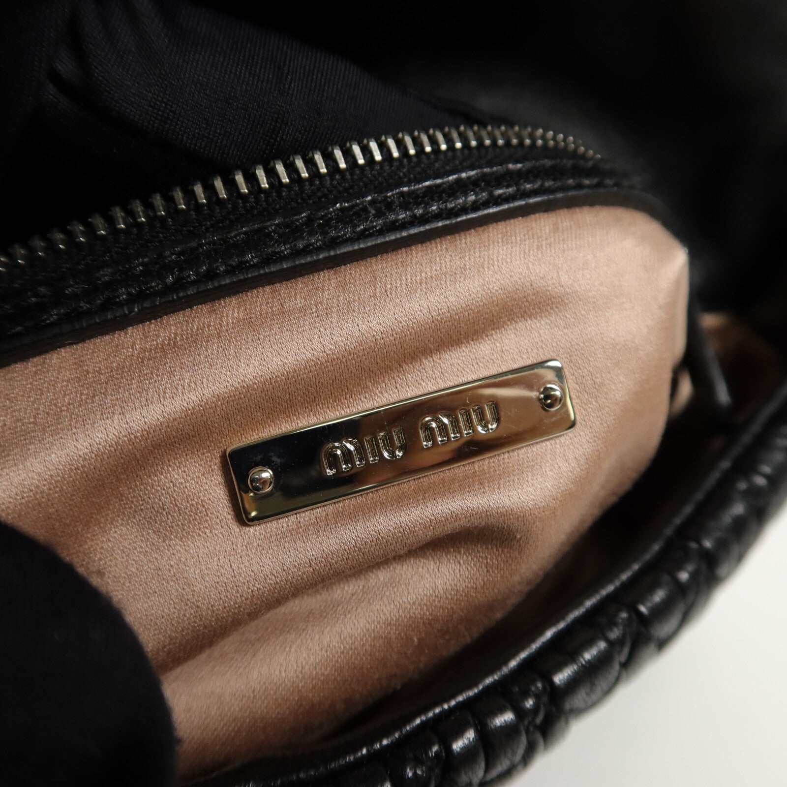 Miu Miu 羊皮皮革Shoulder Bag鏈帶肩背袋
