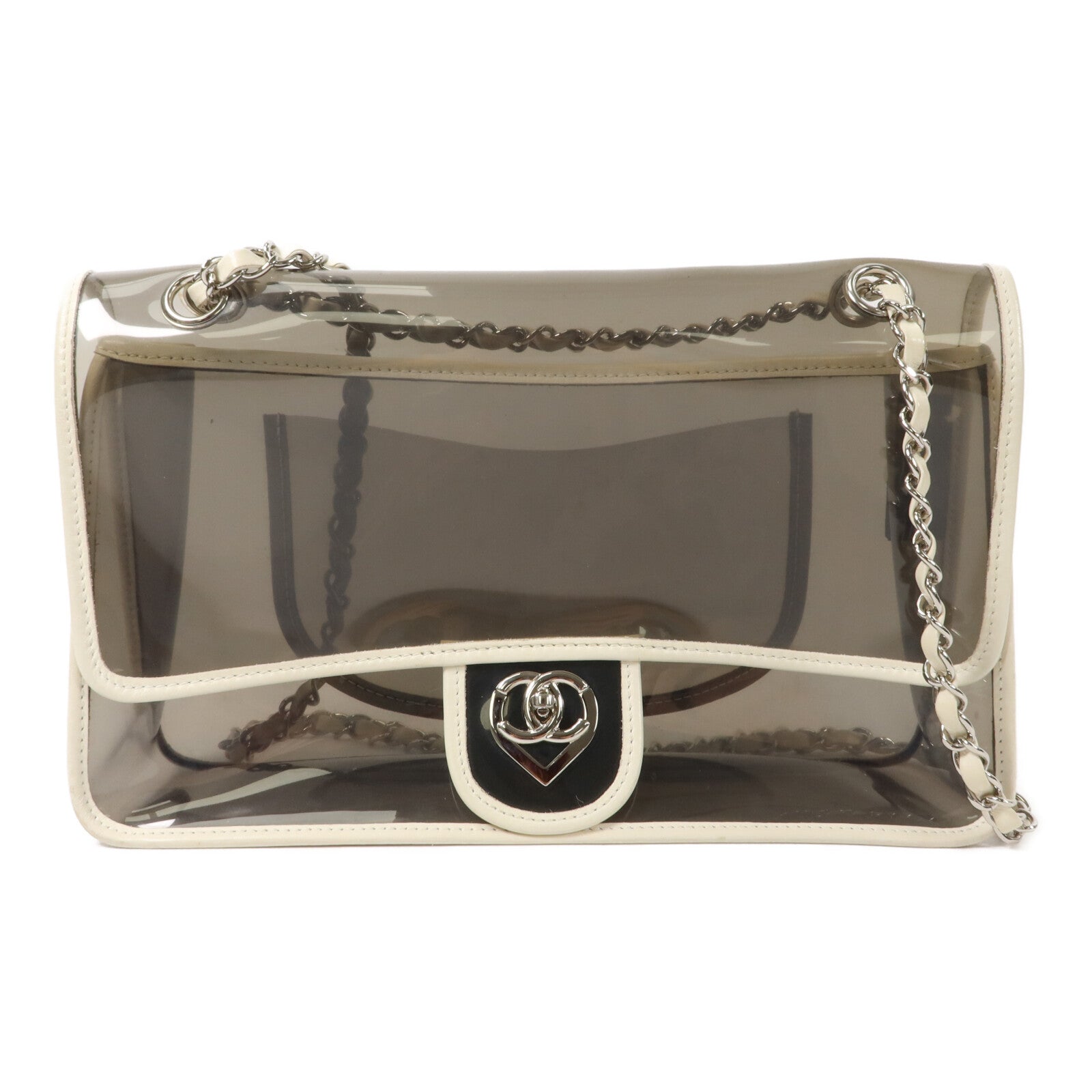 CHANEL PVC Chain Shoulder Bag鏈帶肩背袋