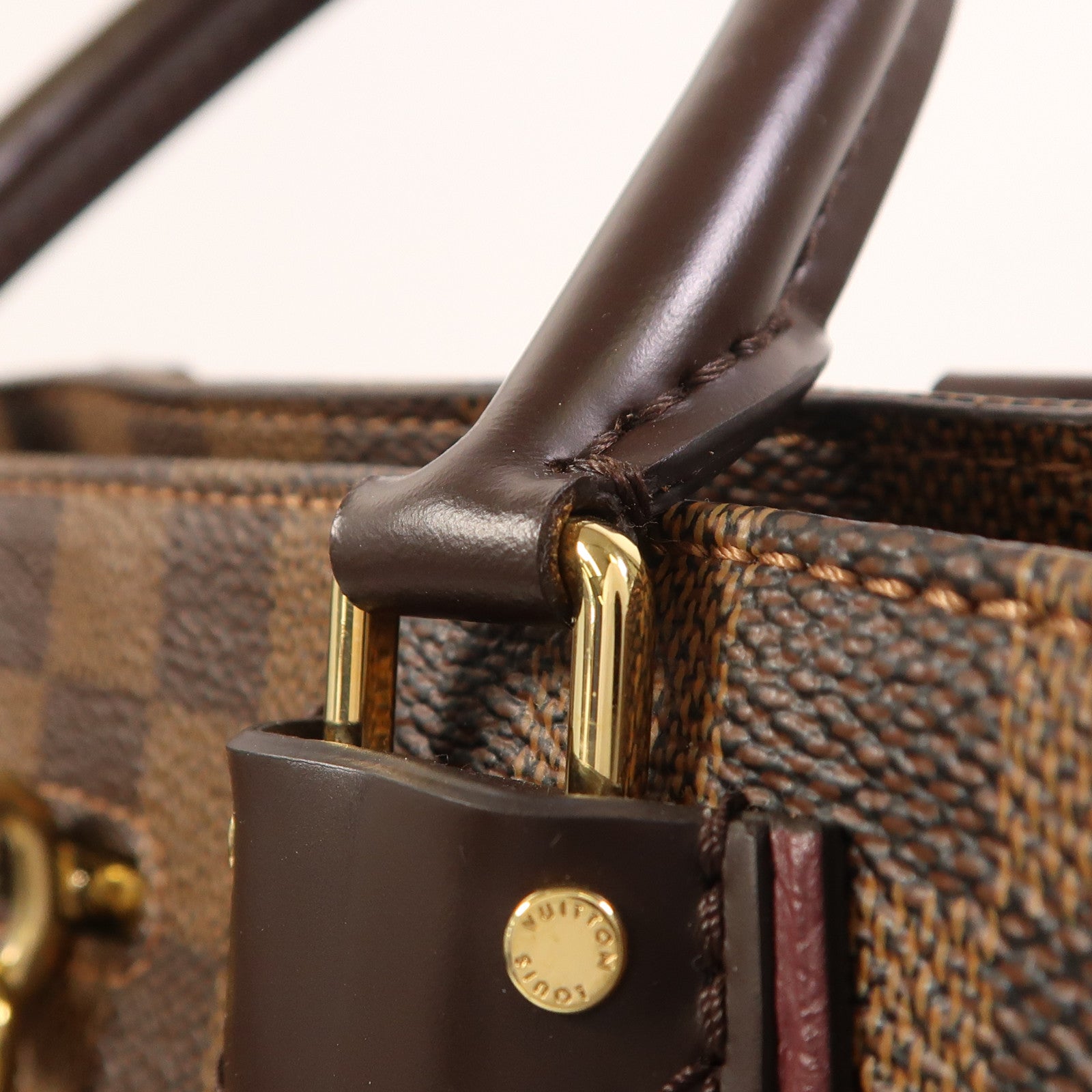 LOUIS VUITTON 【激減優惠】Damier Normandy金扣手挽肩背兩用袋