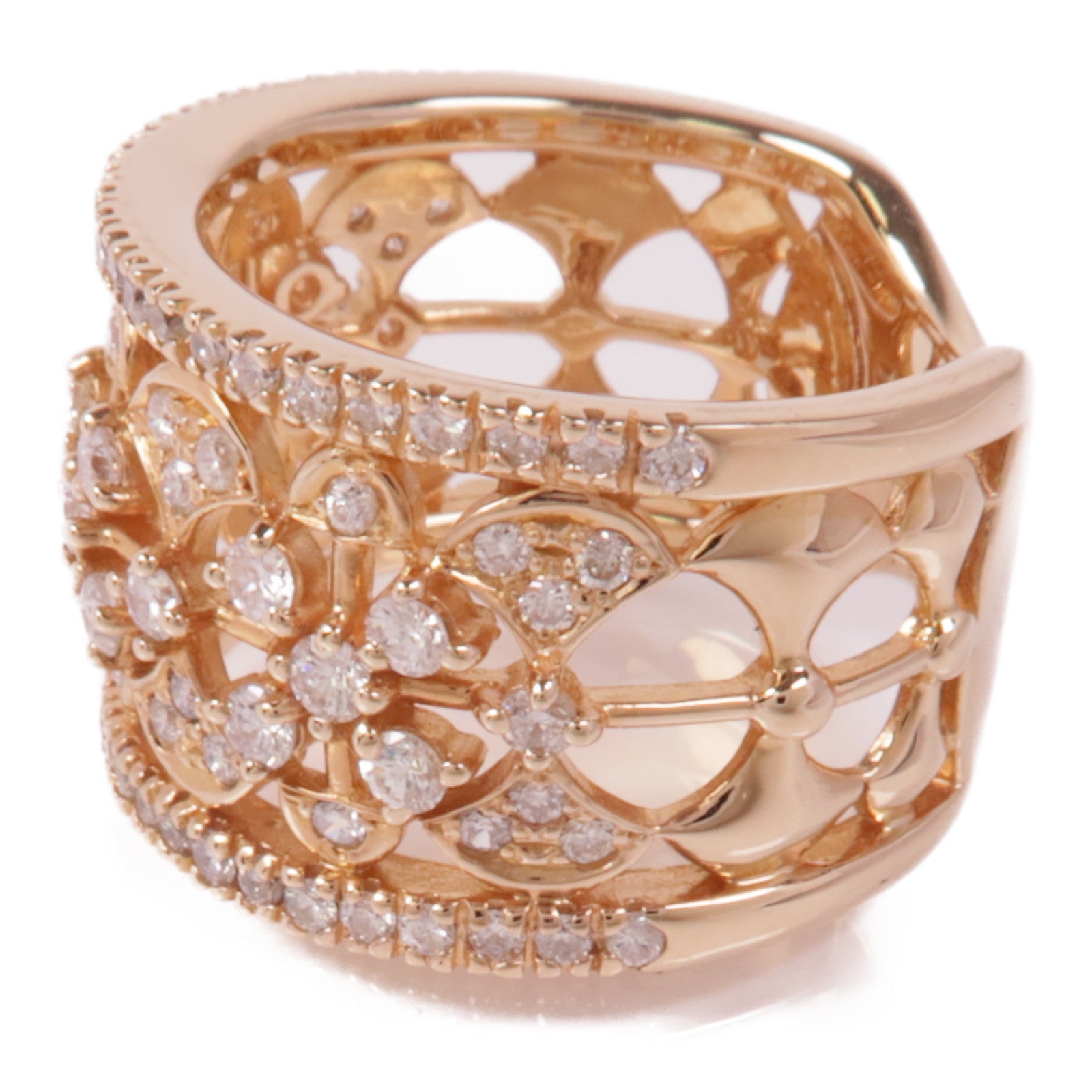 JEWELRY Diamond Ring 18K Pink Gold US#5.75