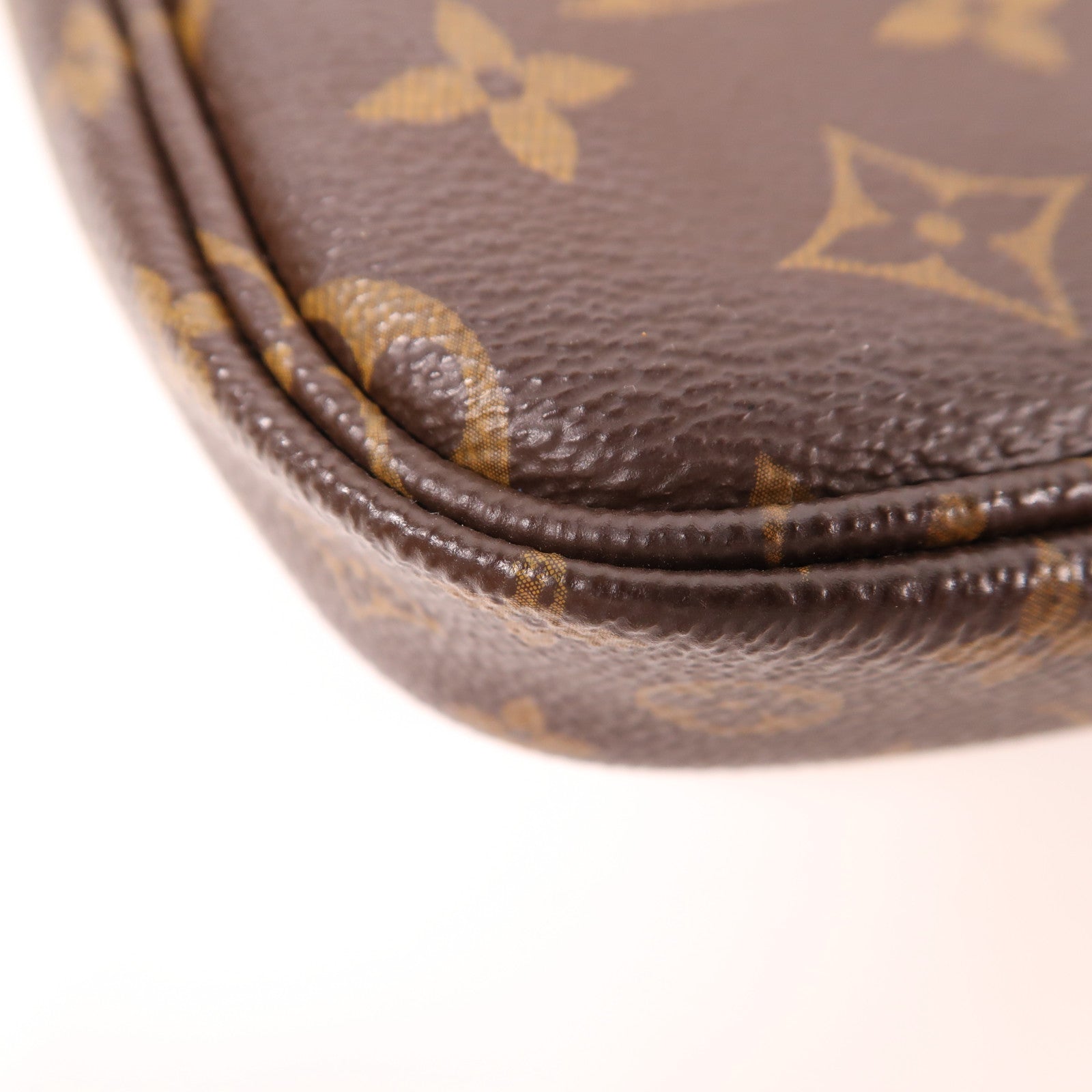 LOUIS VUITTON Monogram Multi Pochette Accessoires金扣手挽肩背兩用袋棕色