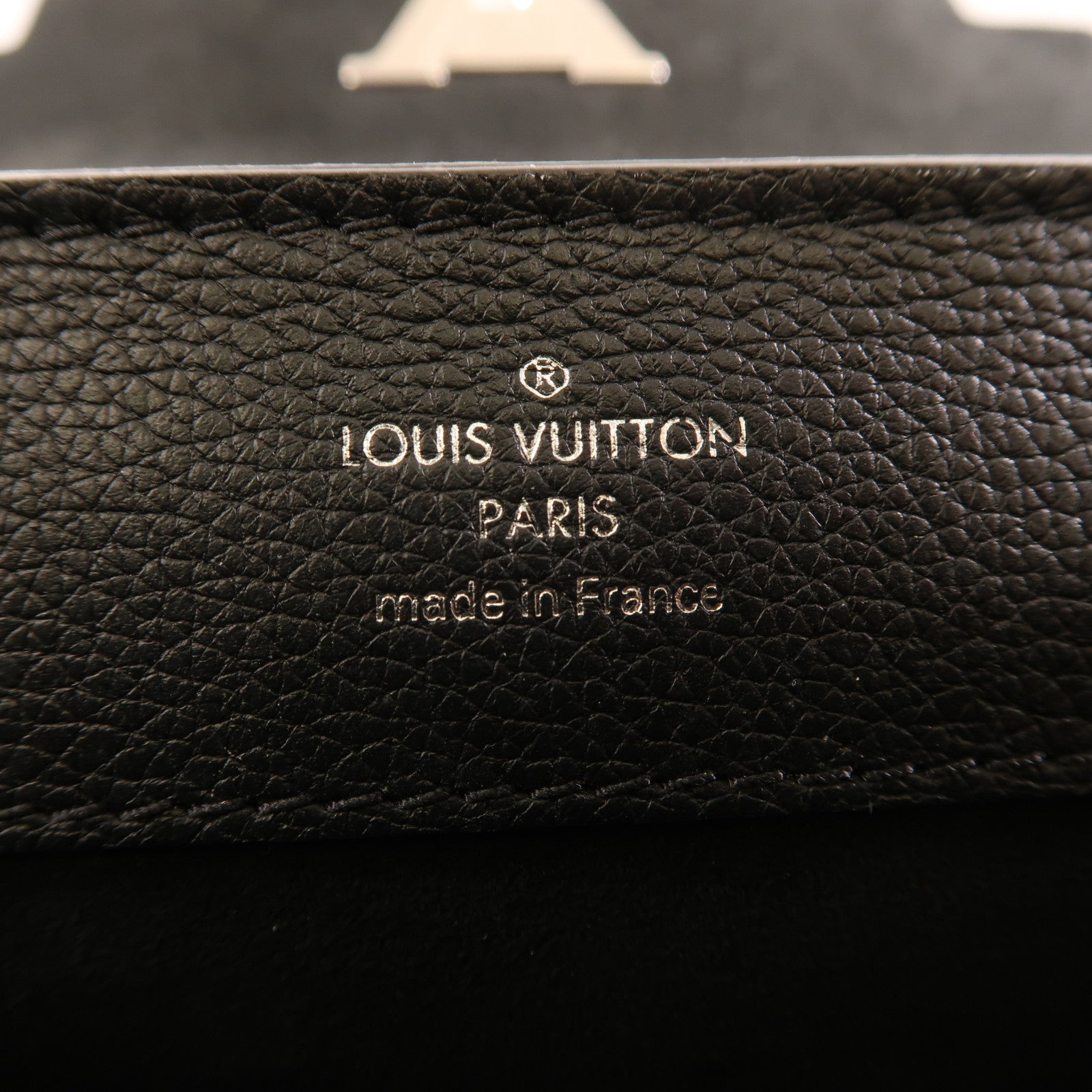 LOUIS VUITTON 牛皮皮革Lockme Ever Mini手挽肩背兩用袋黑色