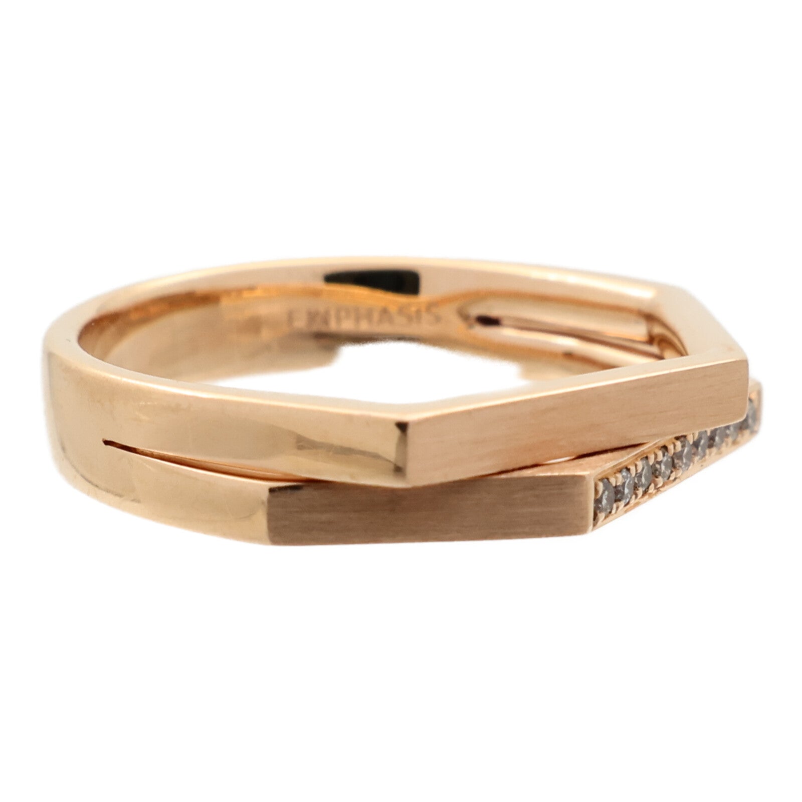 JEWELRY 18K玫瑰金Diamond Ring鑽石戒指US#6.75