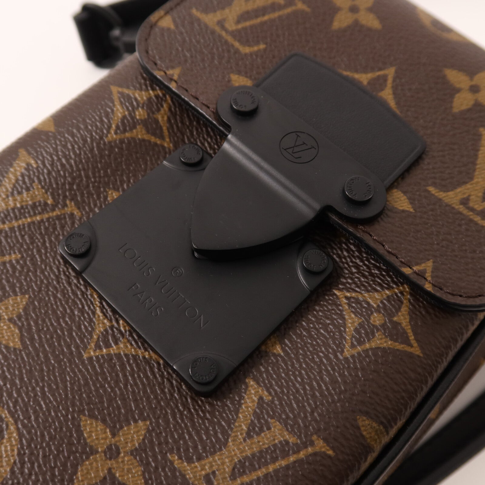 LOUIS VUITTON Monogram Macassar S-Lock肩背袋