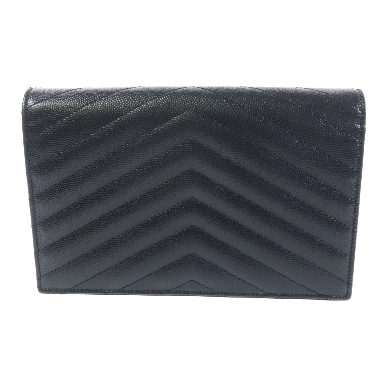 YVES SAINT LAURENT 牛皮皮革Shoulder Bag金扣鏈帶肩背袋