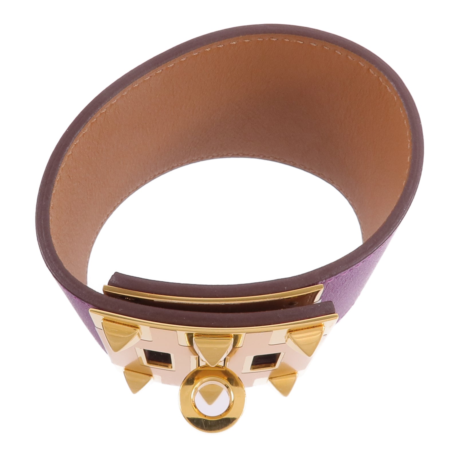 HERMES Swift皮革Kelly Dog Extreme Bracelet手帶Anemone