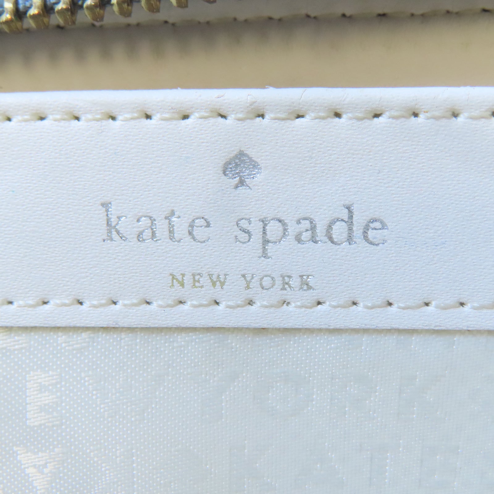 Kate Spade 塗層帆布Wallet金扣長錢包灰色