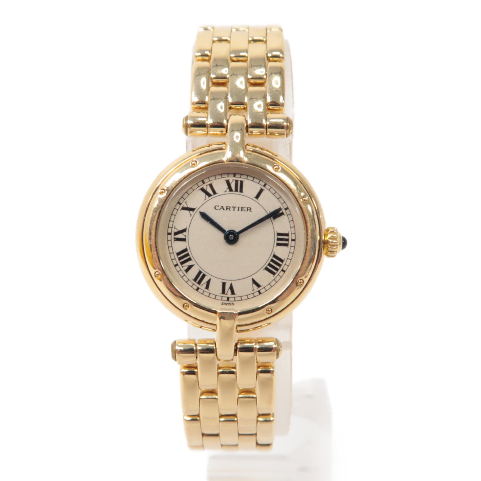 CARTIER Panthere SM 18K黃金手錶石英機芯米色