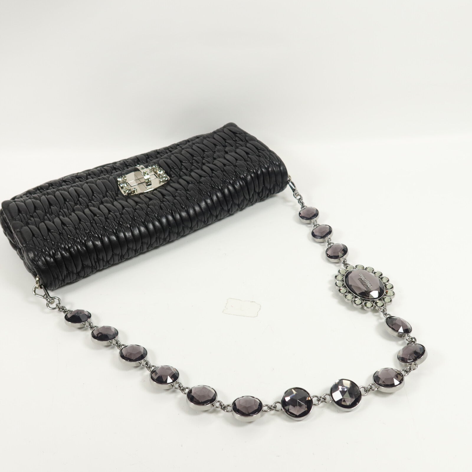Miu Miu 羊皮皮革Shoulder Bag鏈帶肩背袋