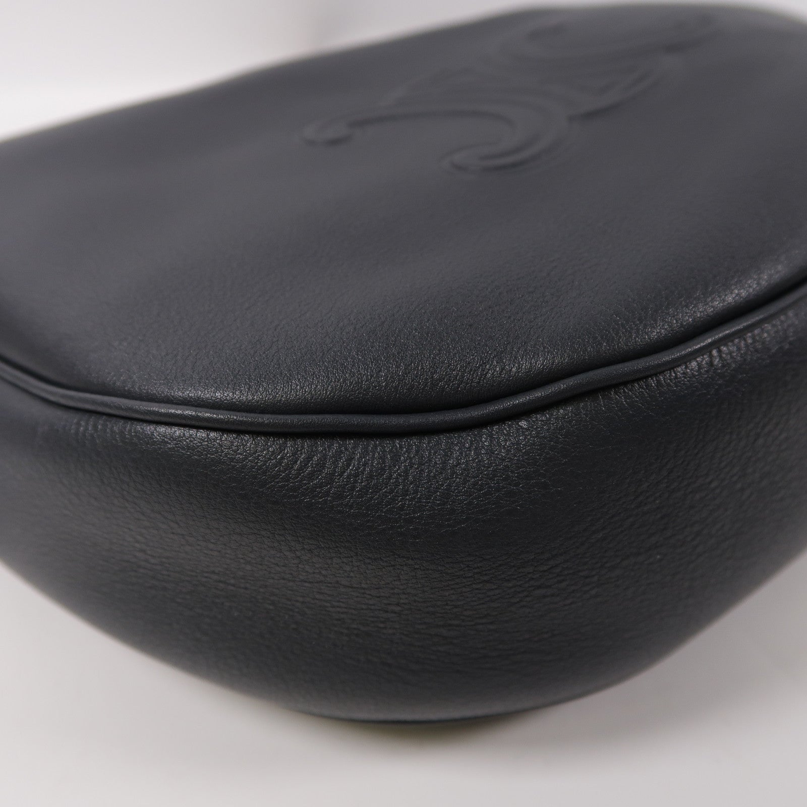 CELINE 牛皮皮革Heloise Bag金扣手挽袋灰色