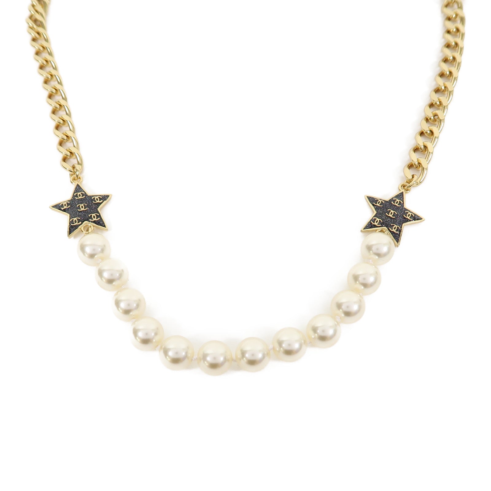 CHANEL 金屬Necklace項鍊金色