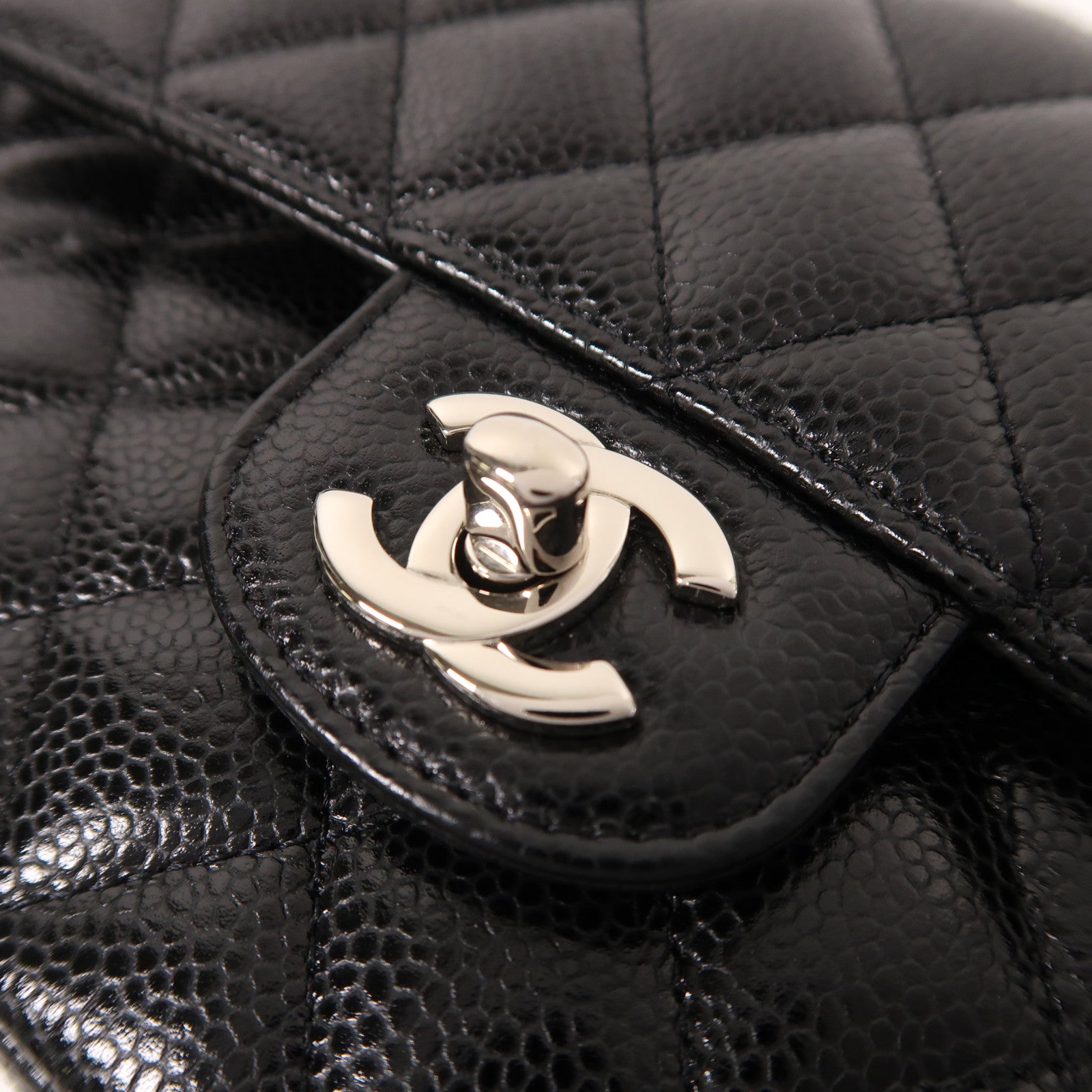 CHANEL 牛皮皮革Classic 25銀扣鏈帶肩背袋