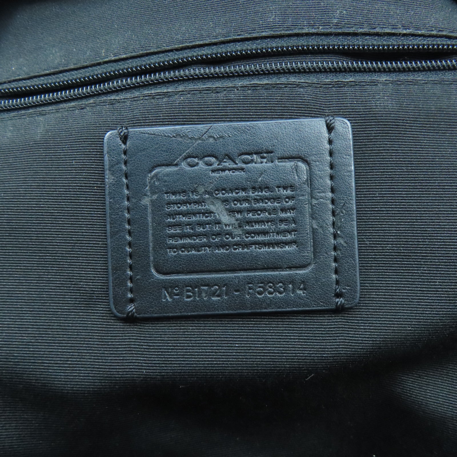 COACH 【激減優惠】塗層帆布BackPack金扣背包啡色/黑色