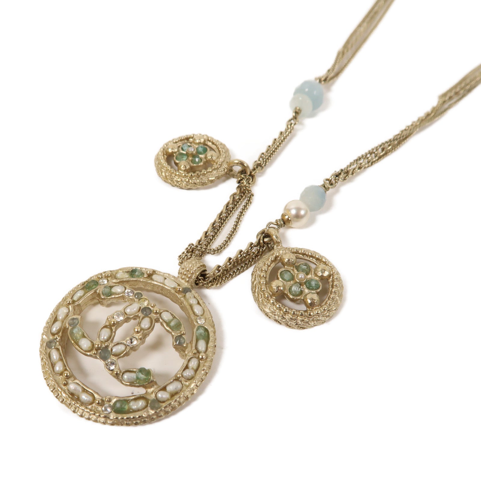 CHANEL 金屬Necklace項鍊金色
