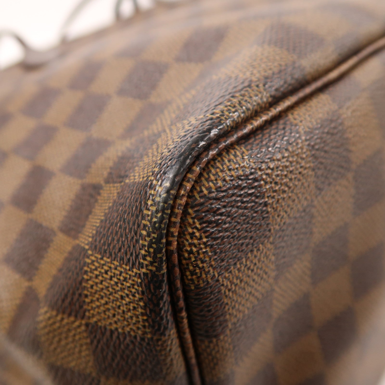 LOUIS VUITTON Damier Neverfull GM金扣肩背袋棕色