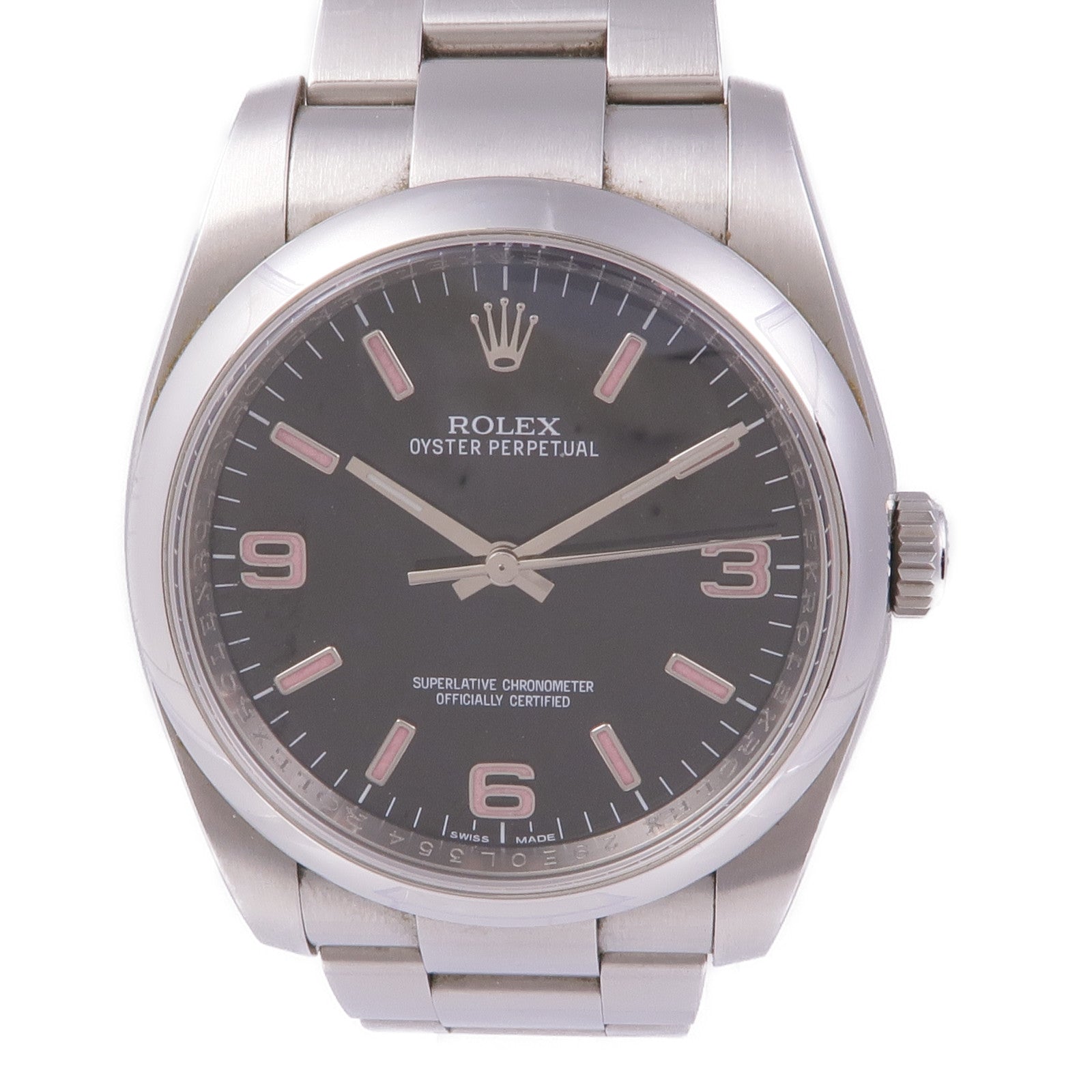 ROLEX Oyster Perpetual 36mm 116000 Automatic Watch Stainless Steel Black