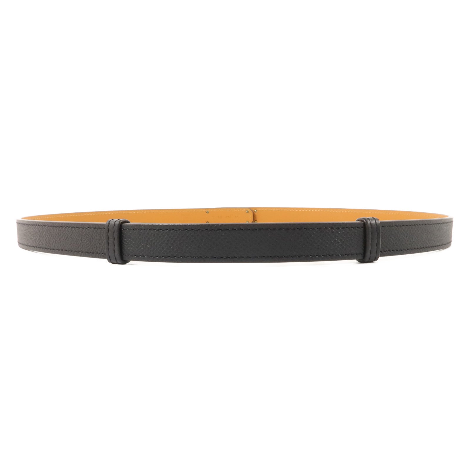 HERMES Epsom皮革Kelly 18 Belt皮帶Noir