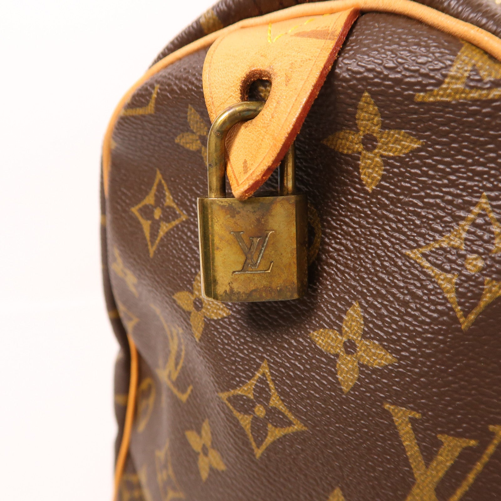 LOUIS VUITTON Monogram Speedy 35金扣手挽袋
