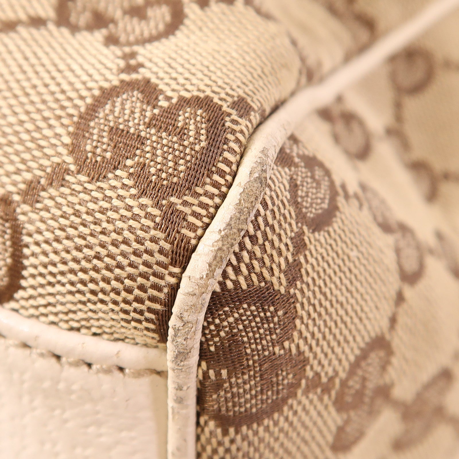 GUCCI 帆布Shoulder Bag金扣肩背袋