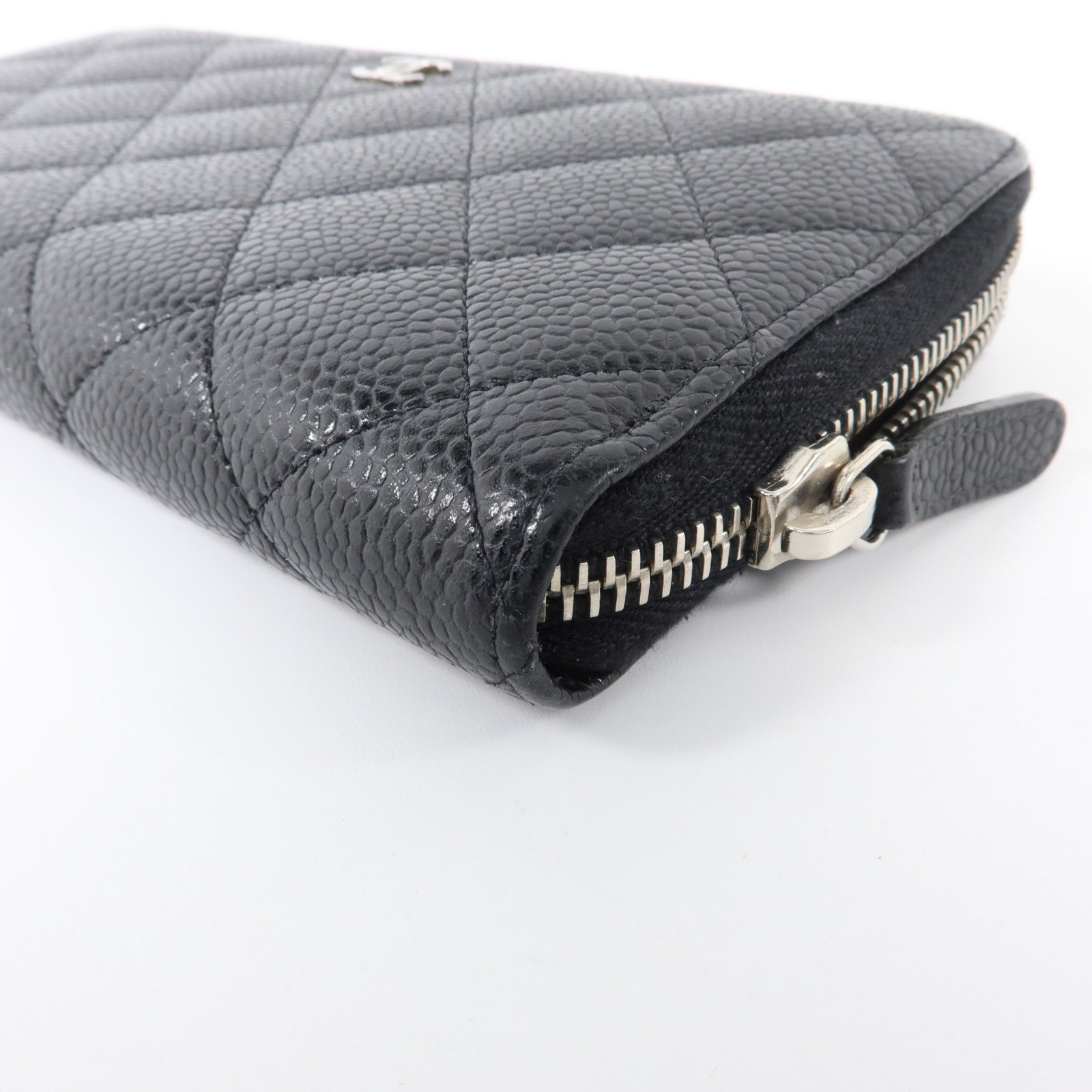 CHANEL 牛皮皮革Classic Long Zipped Wallet銀扣長錢包