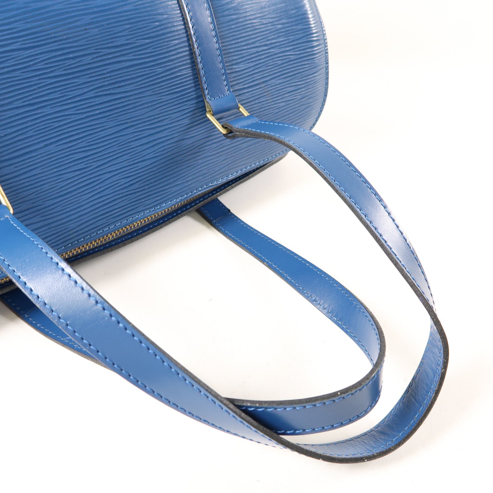 LOUIS VUITTON Epi Soufflot手挽袋藍色