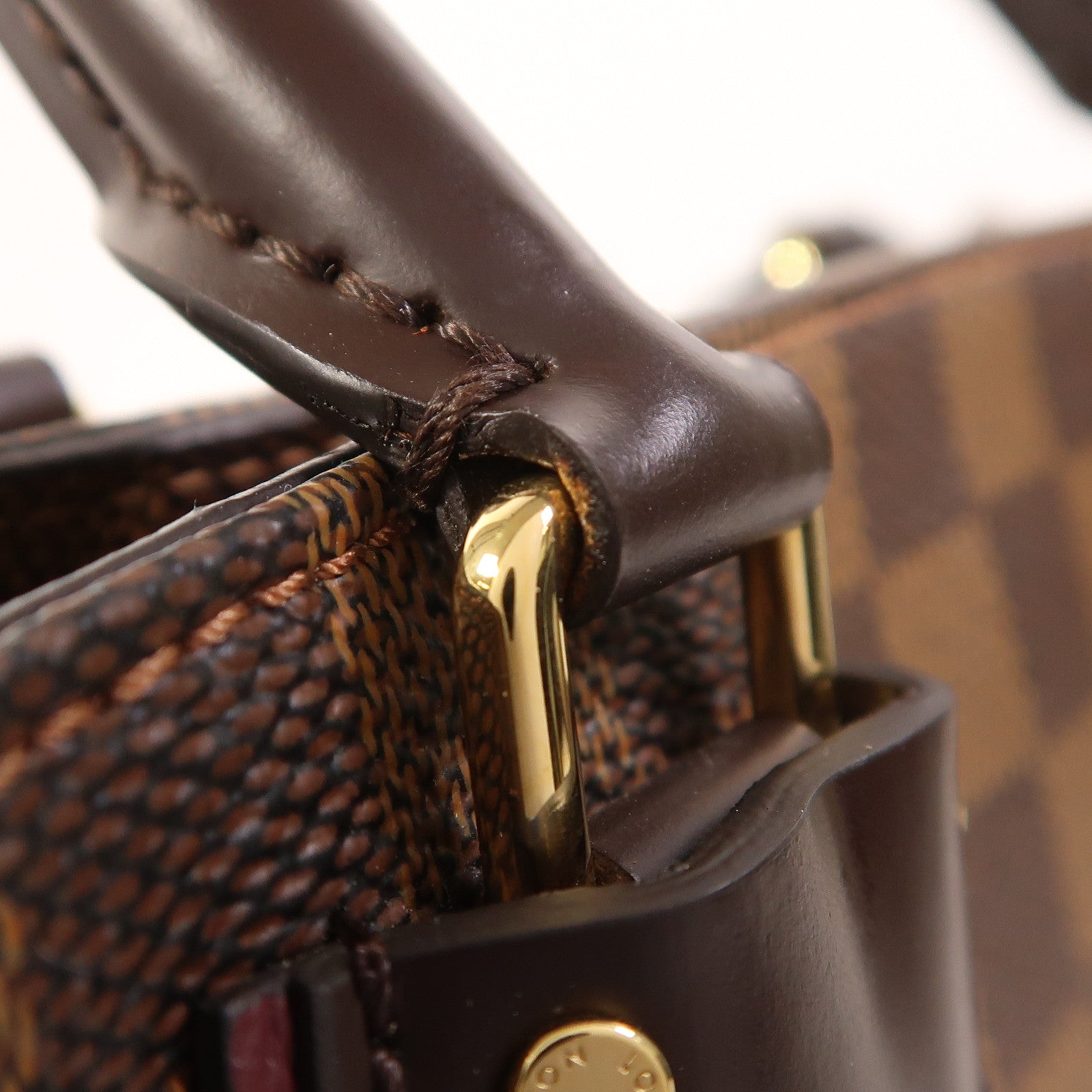 LOUIS VUITTON 【激減優惠】Damier Normandy金扣手挽肩背兩用袋