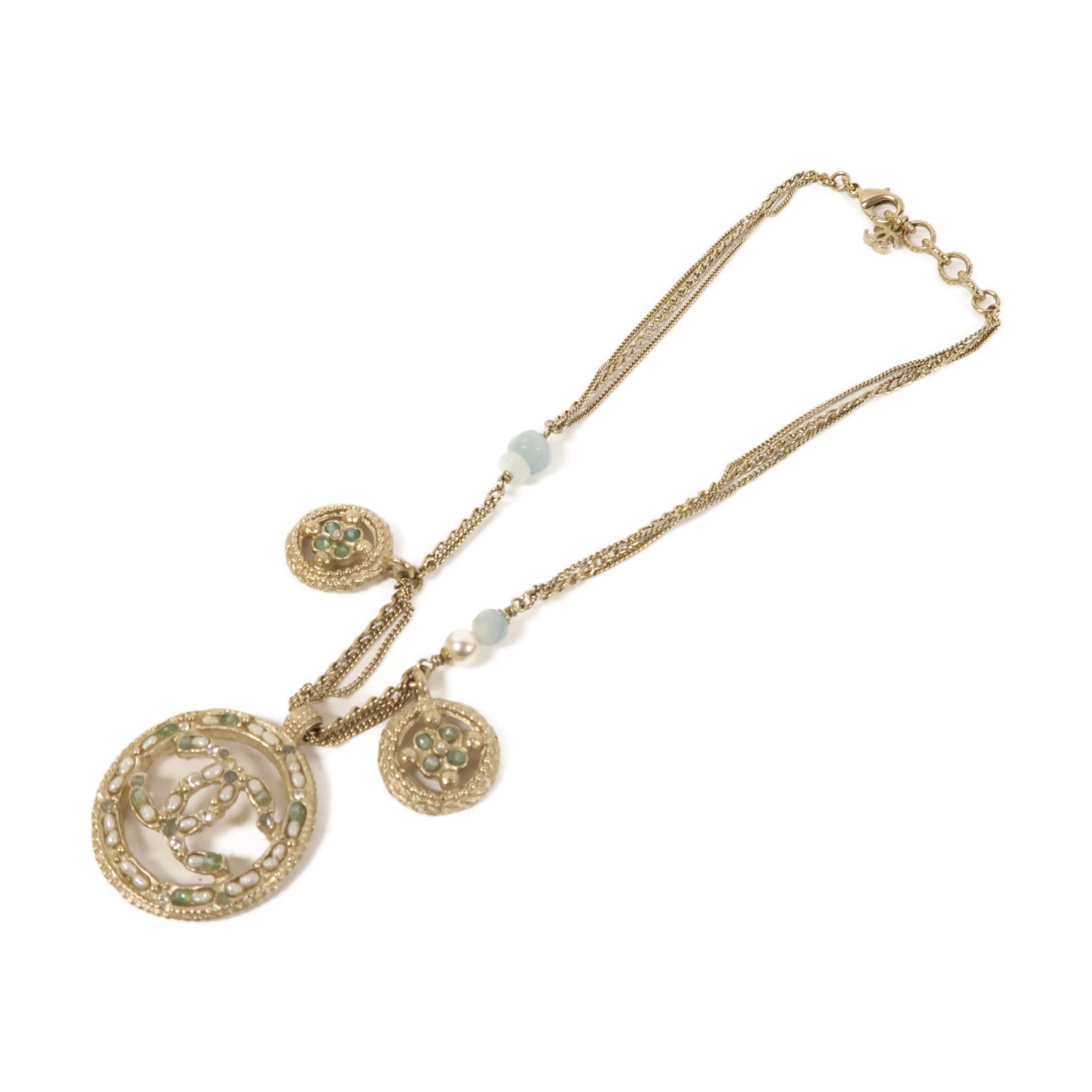 CHANEL 金屬Necklace項鍊金色
