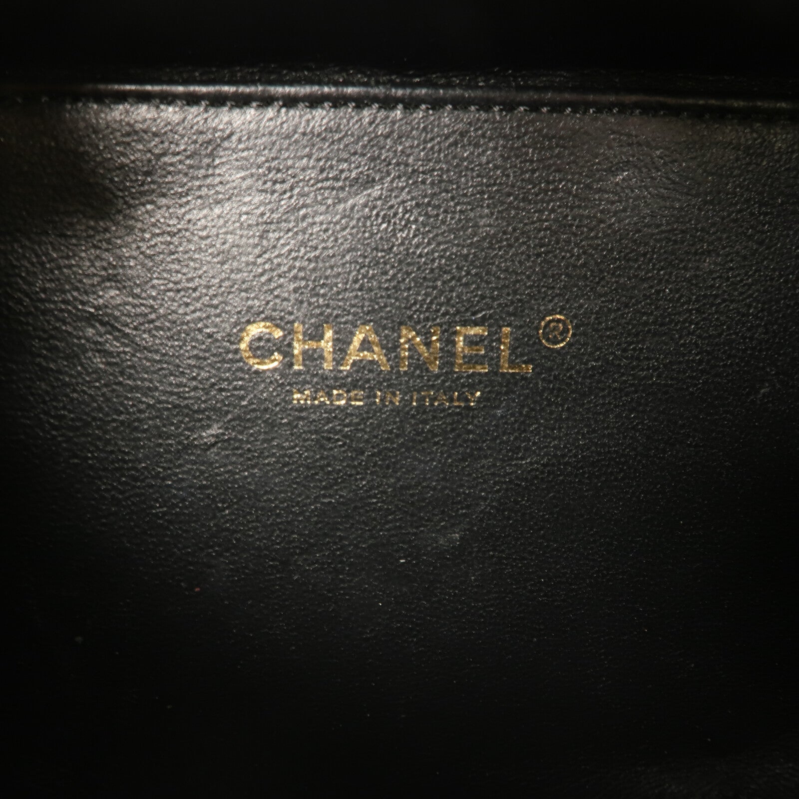 CHANEL 牛皮皮革Vanity Case 17cm鏈帶手挽肩背兩用袋