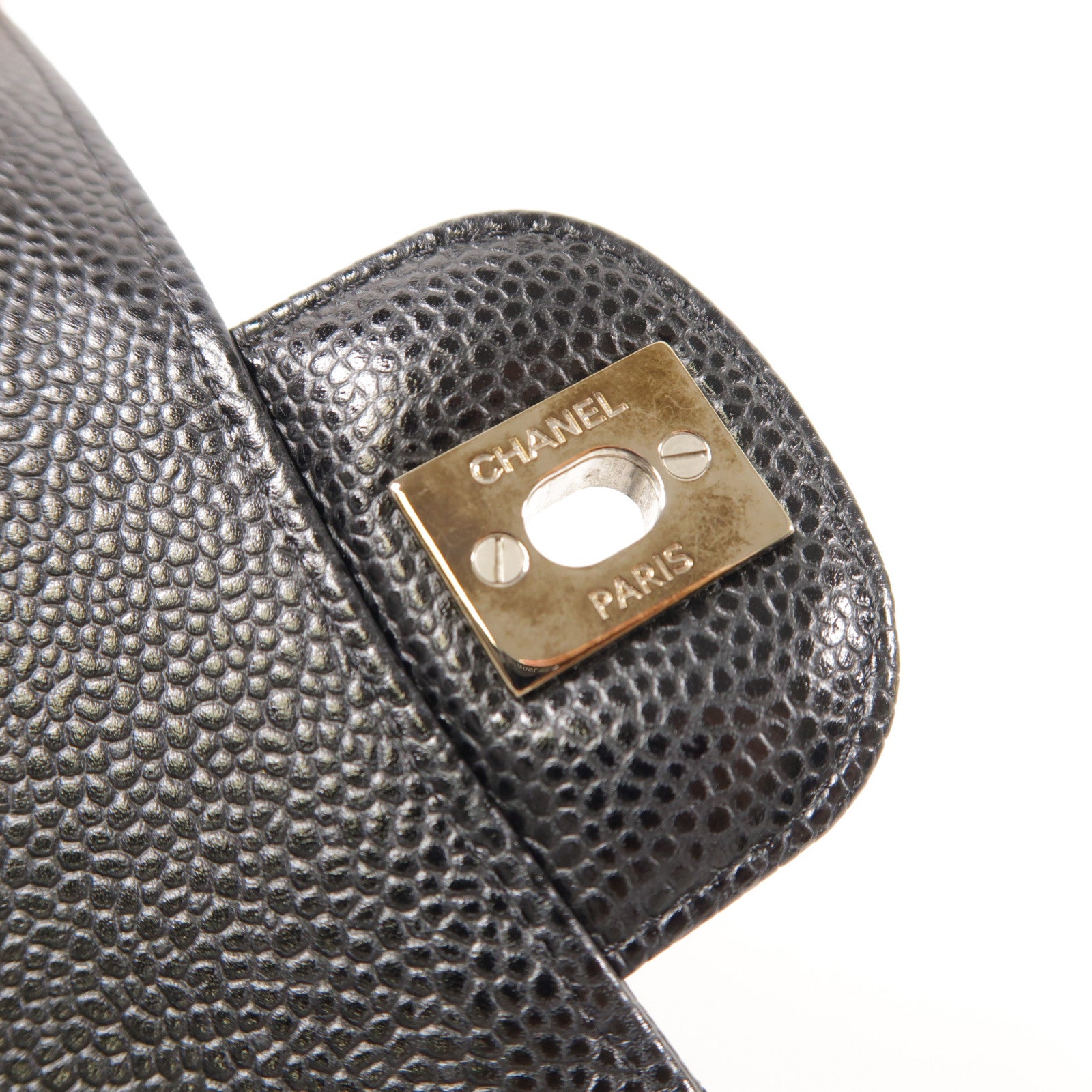 CHANEL 牛皮皮革Classic 25銀扣鏈帶肩背袋
