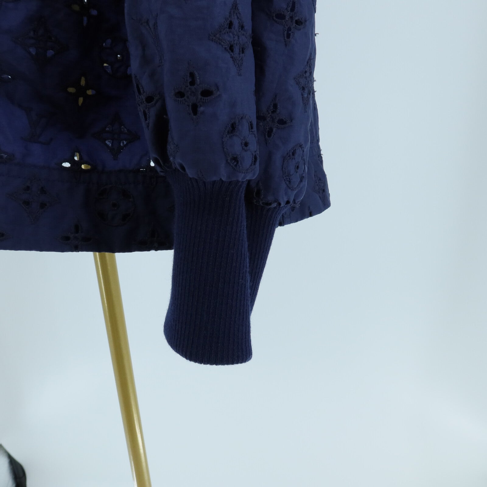 LOUIS VUITTON Nylon/Wool/Polyamide Broderie Anglaise Monograms Blouson外套