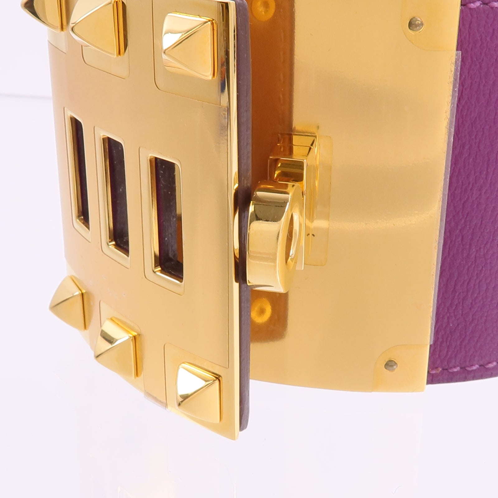 HERMES Swift皮革Kelly Dog Extreme Bracelet手帶Anemone