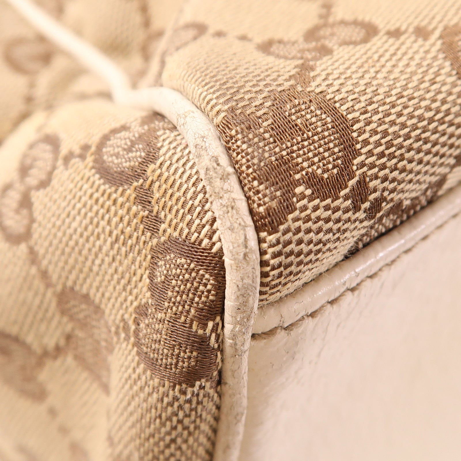 GUCCI 帆布Shoulder Bag金扣肩背袋