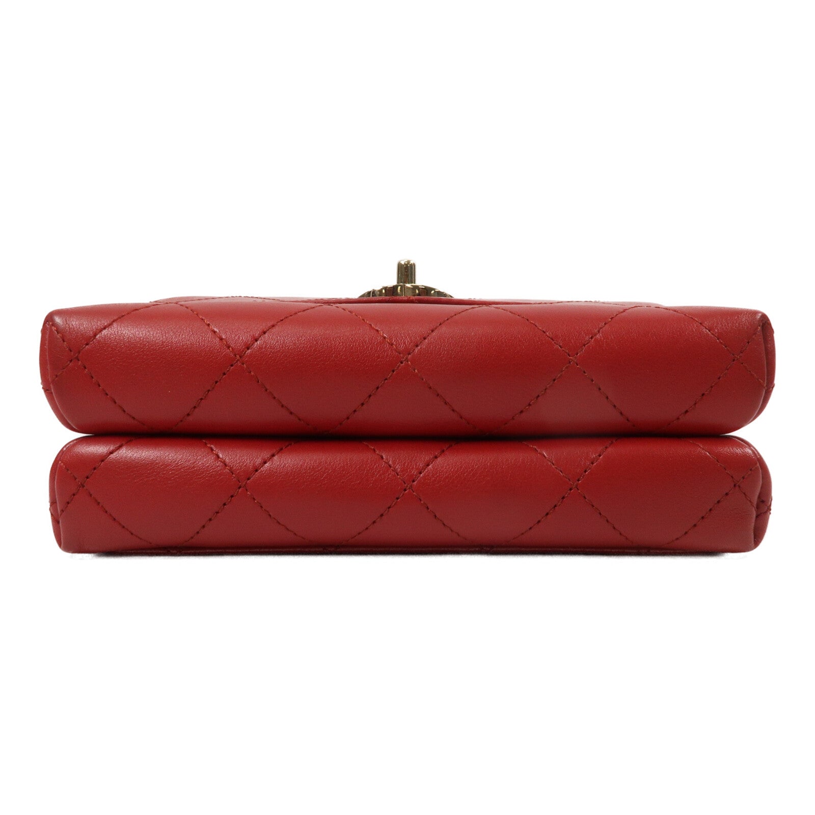 CHANEL 牛皮皮革Double Pocket Top Handle鏈帶手挽肩背兩用袋